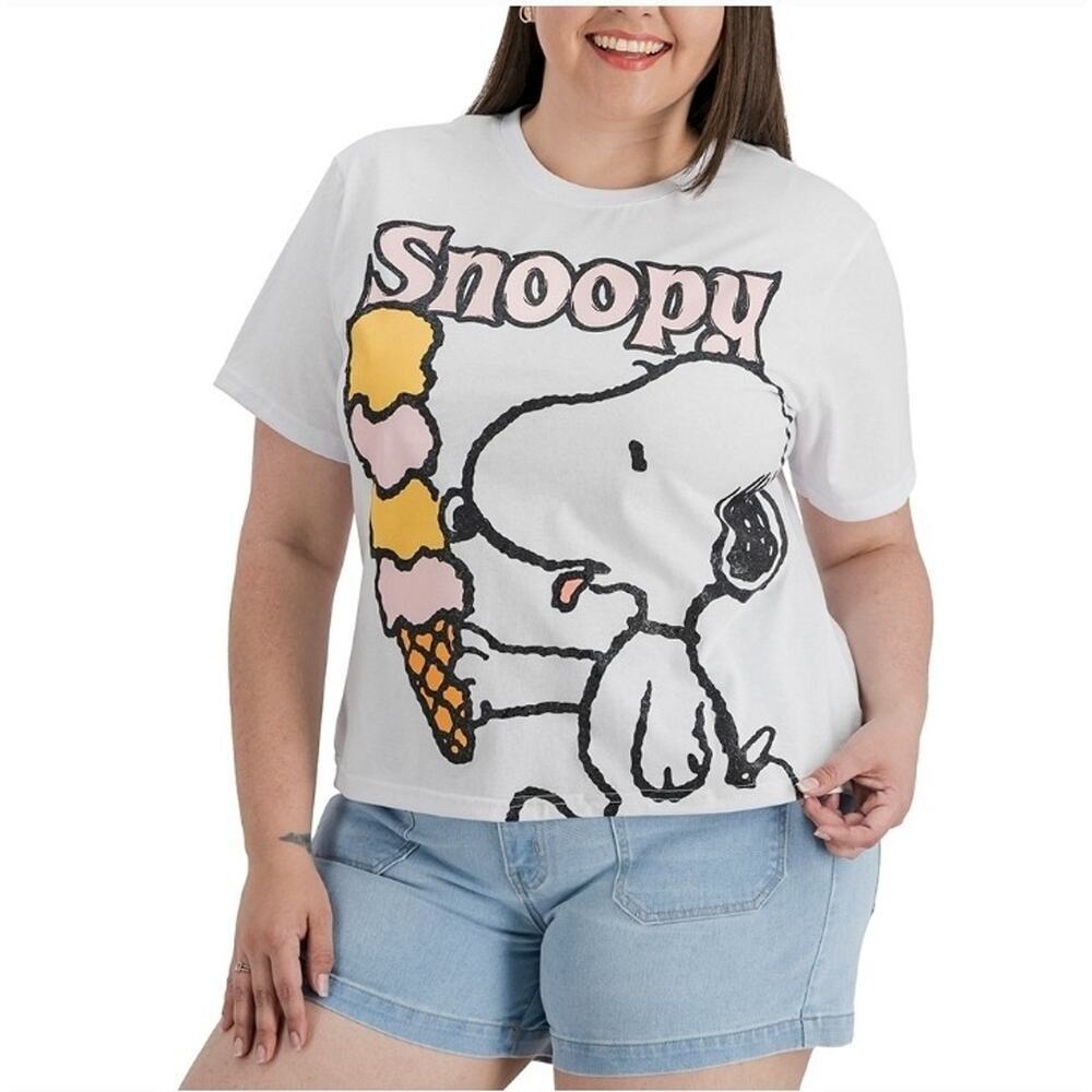 Snoopy Peanuts Ice Cream Woman T Shirt